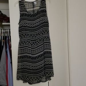 Black and White Aztec Print Dress